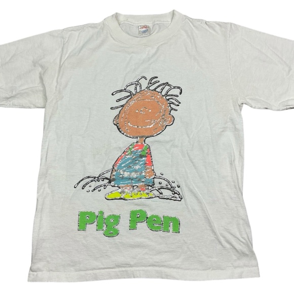 American Vintage Other - Vintage Peanuts Pig Pen 80/90s single stitch T-shirt USA made size Medium